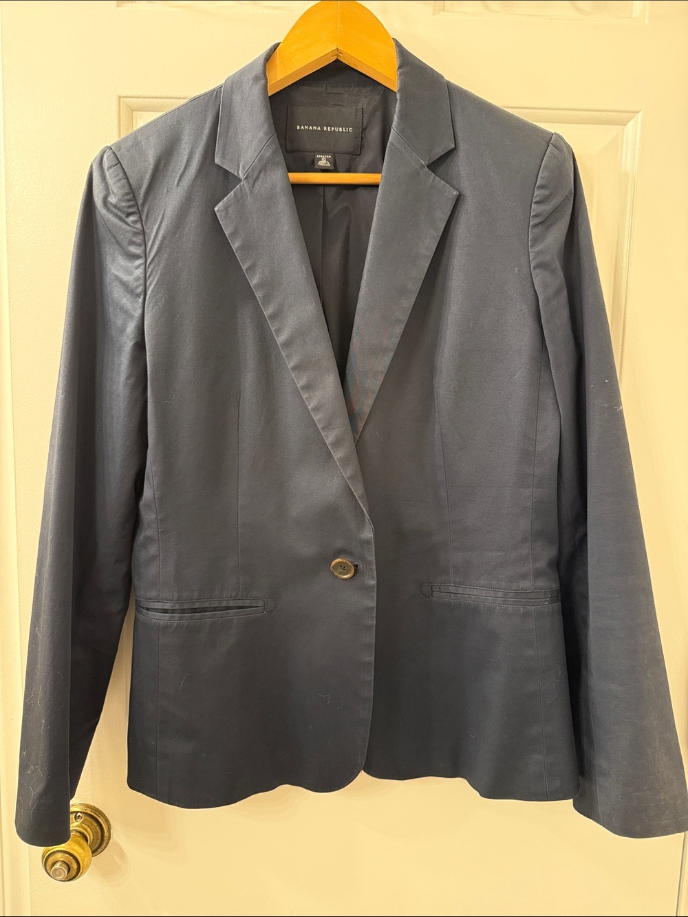 Banana Republic Women's Navy Single-Button Blazer